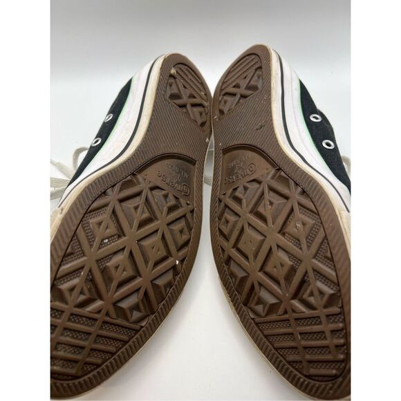 Converse Black Green Double Tongue All‎ Star Shoes Chuck Taylor - Picture 3 of 3